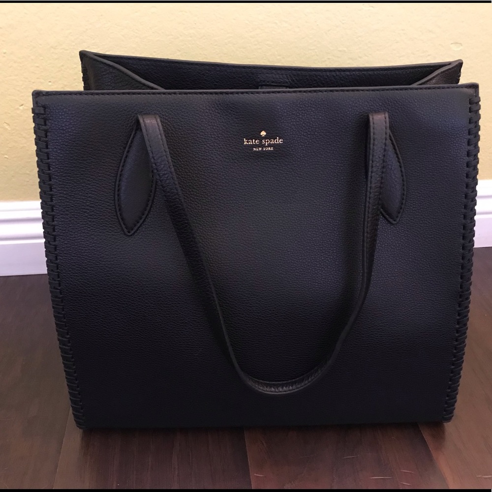 Katespade Leandre Ashby Place - black leather NWOT